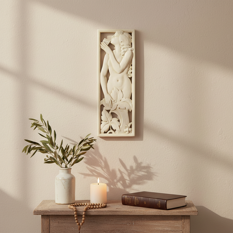 Deco Lady Outdoor Plaque (21.0-Inch)