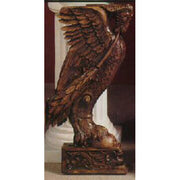 Winged griffin statue with ornate detailing, classical old world European style, featuring intricate Baroque and Renaissance motifs. Additional Angle