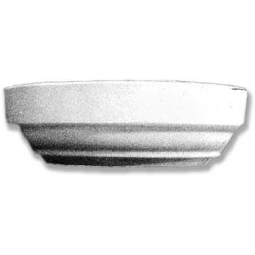 Classical Greek-style shallow bowl with clean lines and subtle, symmetrical ridges along the lower edge, evoking ancient simplicity.