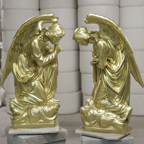 Lifesize Praying Angel (cros Outdoor/Indoor Statue - Bella Statues