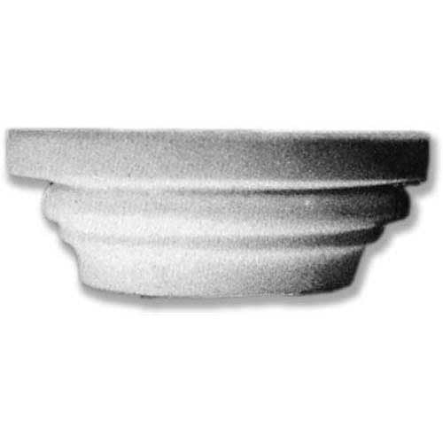 Classical Greek column capital with rounded, layered molding and simple, elegant old world European design.