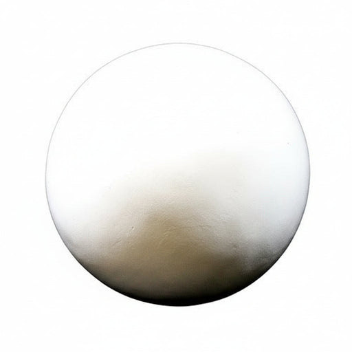 Spherical wall sconce with smooth, minimalist design inspired by classical European and Renaissance architectural styles.