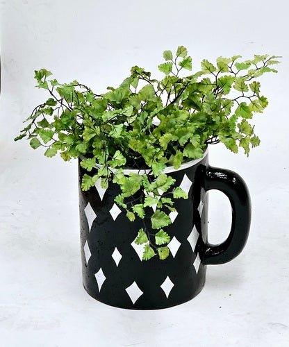 Diner Mug Planter Pop Colors Outdoor/Indoor Statue - Bella Statues