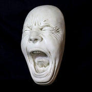 Sculpted face with exaggerated open mouth and furrowed brow, featuring dramatic, old world European and Gothic-inspired details. Other Angle