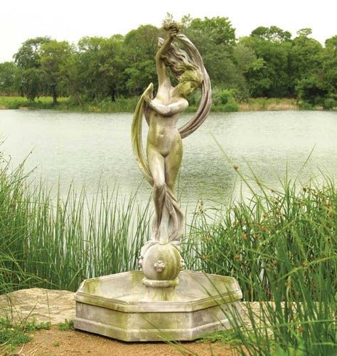 Lifesize Water Venus with Fountain Bowl Outdoor/Indoor Statue - Bella Statues