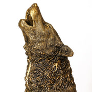 Lifesize Wolf Howling Outdoor/Indoor Statue - Bella Statues