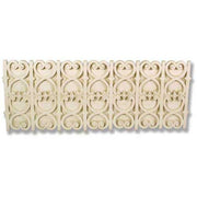 Ornate old world European garden border with classical scrollwork and symmetrical Baroque-inspired decorative patterns. Side View