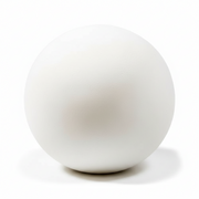 Sculpted sphere with a smooth, minimalist design inspired by classical European simplicity and Renaissance geometric form Side View
