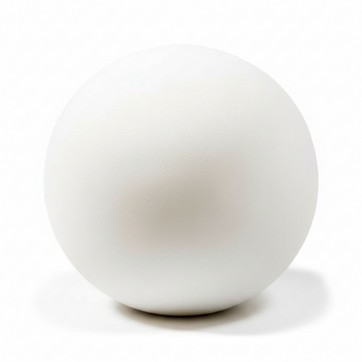 Sculpted sphere with a smooth, minimalist design inspired by classical European simplicity and Renaissance geometric form Side View