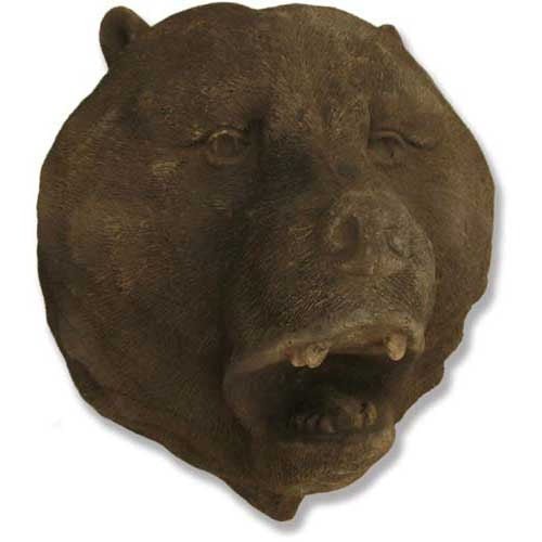 N/A Trophy Bear Head 19 Outdoor/Indoor Statue - Bella Statues