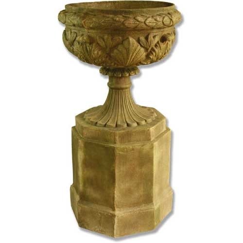 Lifesize Regency Urn On Pedestal 46" Outdoor/Indoor Statue - Bella Statues