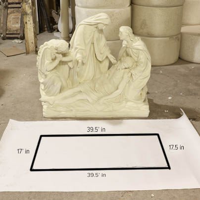 Lifesize Jesus Is Removed From Cross Station 13 Outdoor/Indoor Statue - Bella Statues