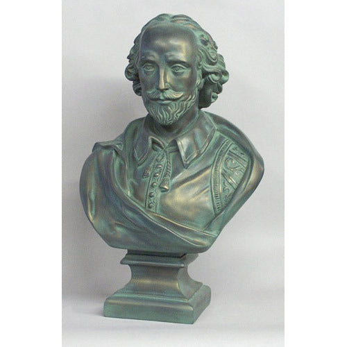 Bust of a bearded man in ornate Renaissance attire with classical detailing and old world European sculptural style.