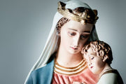 Custom Painted Queen Mary And Child 25 H Outdoor/Indoor Statue - Bella Statues