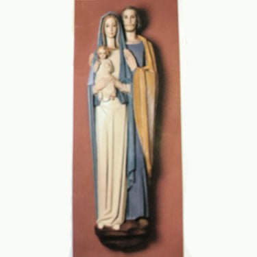Custom Painted Lifesize HOLY FAMILY (WALL UNIT) 5' Outdoor/Indoor Statue - Bella Statues