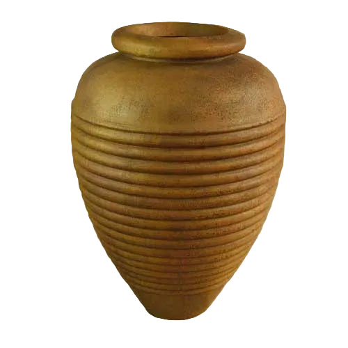 Ornate old world European urn with classical ribbed detailing and rounded lip, evoking a Renaissance-inspired antique vessel design.