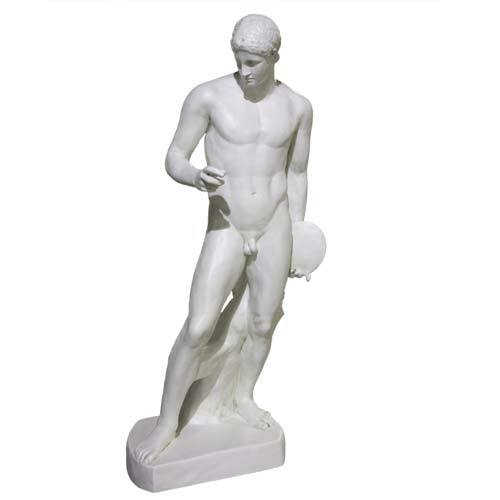 Lifesize Discobolus Without/Fig (discus Outdoor/Indoor Statue - Bella Statues