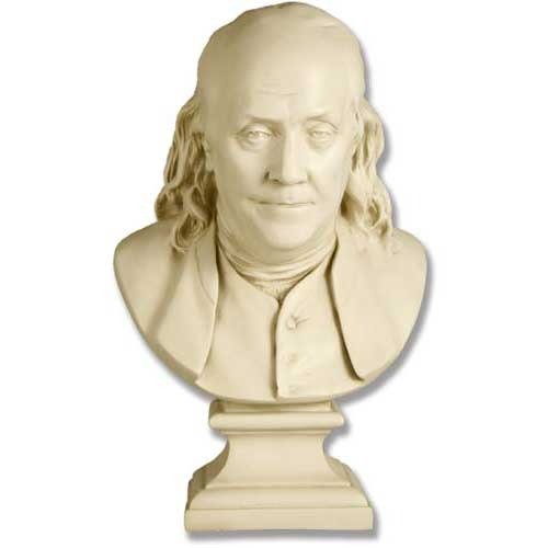 Franklin Bust by Houdon 23 Outdoor/Indoor Statue - Bella Statues