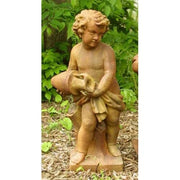 Lifesize Water Pourer Cherub 38 Outdoor/Indoor Statue - Bella Statues