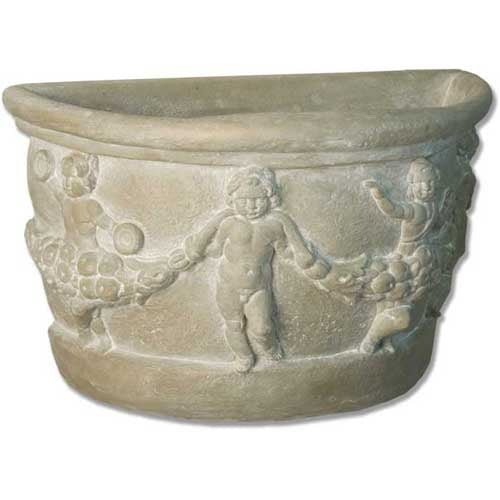 Gallo Half Urn 16 Outdoor/Indoor Statue - Bella Statues