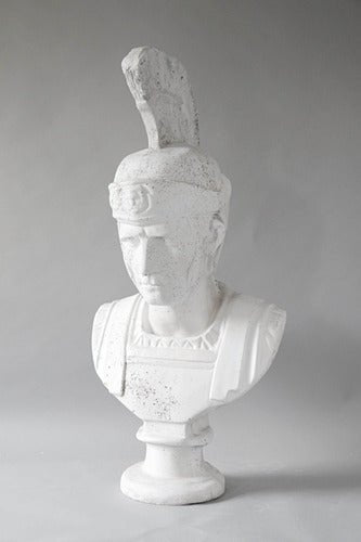 Roman Soldier with Helmet Outdoor/Indoor Statue - Bella Statues