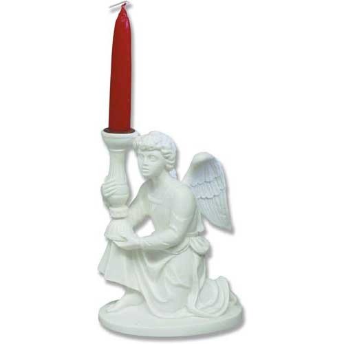 Angel Candleholder - Right 4 H Outdoor/Indoor Statue - Bella Statues
