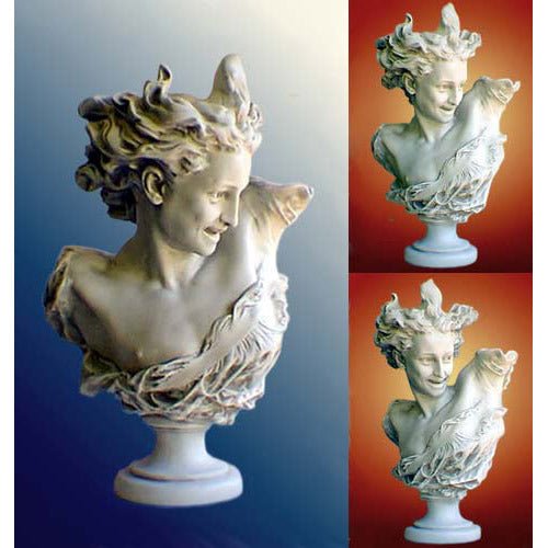 La Danse Bust Round Base 25 Outdoor/Indoor Statue - Bella Statues