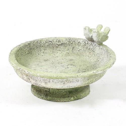 Finch Bird Bath 6in Outdoor/Indoor Statue - Bella Statues