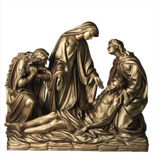 Lifesize Jesus Is Removed From Cross Station 13 Outdoor/Indoor Statue - Bella Statues