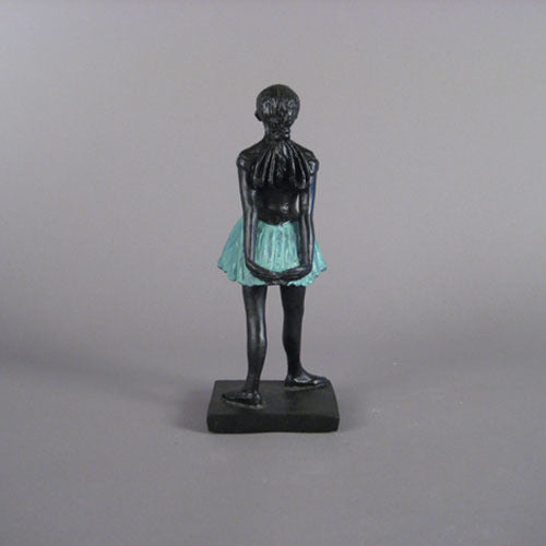 Ballet dancer figurine in classical pose with an ornate, old world European style and Renaissance-inspired detailing. Other Angle