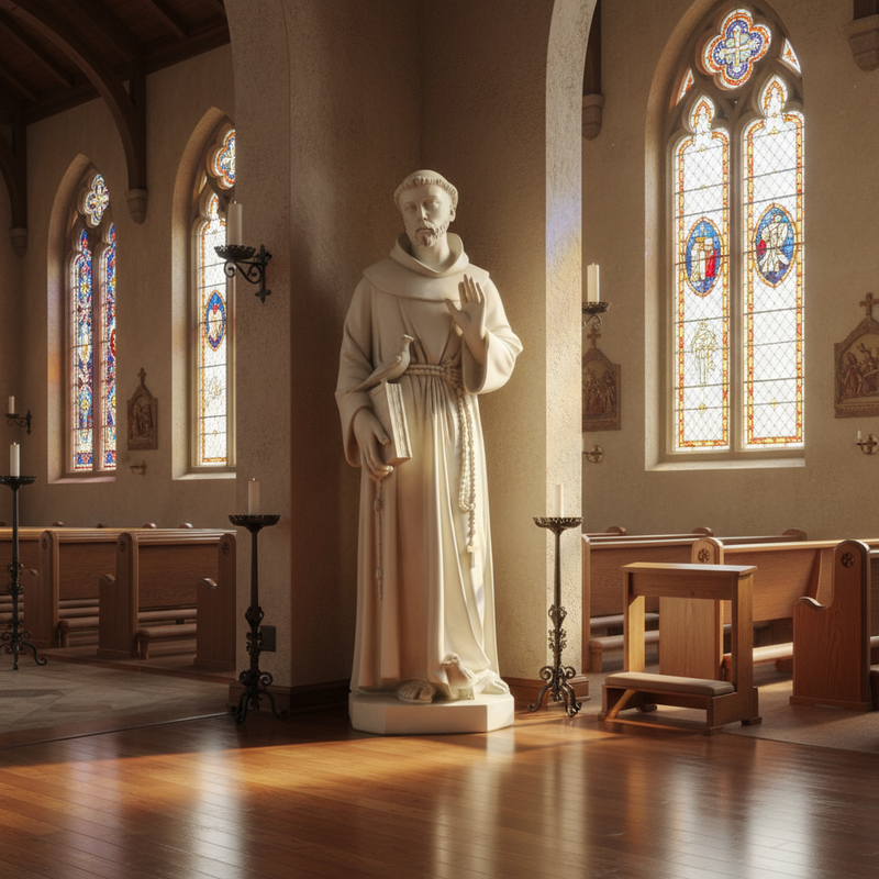 Saint Francis Religious Statue (37-Inch)