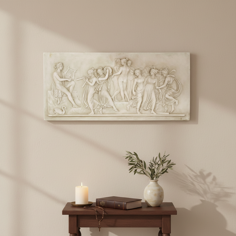 Lifesize Apollo & Muse Plaque (62.0-Inch)