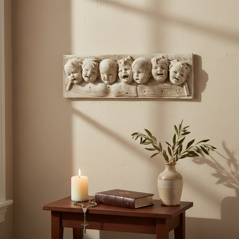 Seven Notes W Back Filled Statue (28-Inch)