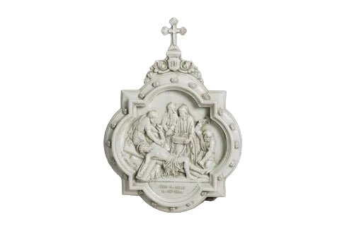 Chapel Wall Plaque Stations of the Cross Number 11 (13.5 - Inch) - Bella Statues