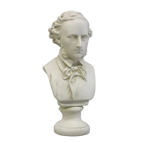 Classical European bust sculpture with ornate detailing, Renaissance-inspired facial features, and elegant old world styling.