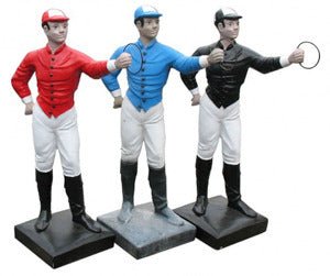 Custom Painted Lifesize Jockey Proper(Detail Paint)42" Outdoor/Indoor Statue - Bella Statues