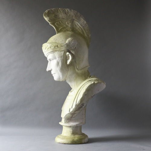 Roman Soldier with Helmet Outdoor/Indoor Statue - Bella Statues