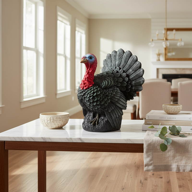 Turkey Bird Garden Statue (18-Inch)