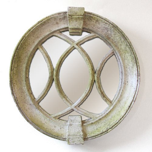 Laced Round Frame Mirror Outdoor/Indoor Statue - Bella Statues
