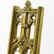 Gothic-style ornate panel with pointed arches, quatrefoil cutouts, and intricate classical detailing reminiscent of medieval architecture. Other Angle