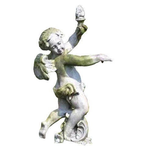 Dancing Cherub with Torch Garden Outdoor Statue (43 - Inch) - Bella Statues