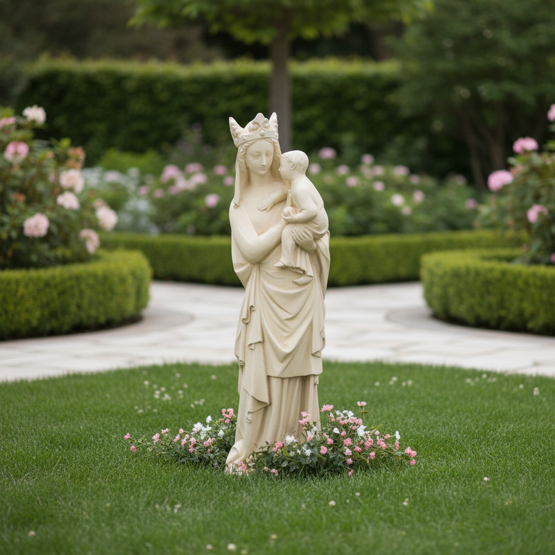 Virgin Mary with Child Statue (39-Inch)