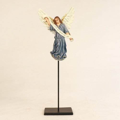 Nativity Gloria Angel with Banner for Christmas Decor Outdoor Statue (18-Inch)