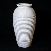 Lifesize Mediterranean Ribbed Urn 42 Outdoor/Indoor Statue - Bella Statues