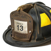 Custom Painted Fireman Helmet Outdoor/Indoor Statue - Bella Statues