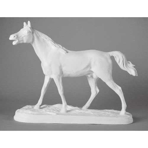 Horse Drawing Cast Statue (12-Inch)