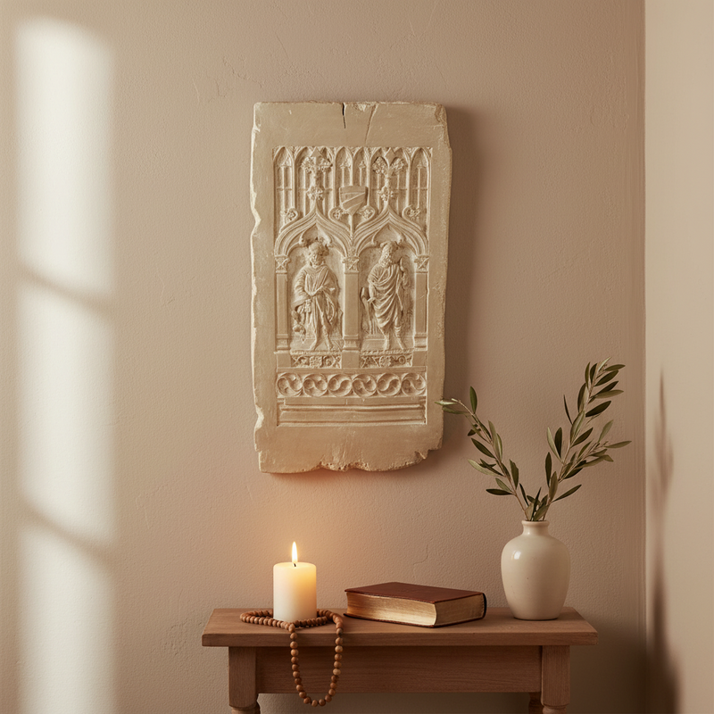 Gothic Door Panel Outdoor Plaque (18.0-Inch)