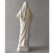 Sacred Heart Madonna statue in classical Renaissance style with flowing robes and serene expression, featuring ornate detailing. Additional Angle