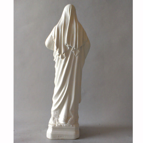 Sacred Heart Madonna statue in classical Renaissance style with flowing robes and serene expression, featuring ornate detailing. Additional Angle