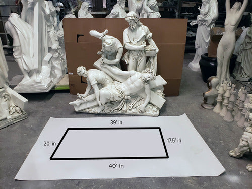 Jesus Nailed to the Cross Statue (47-Inch)